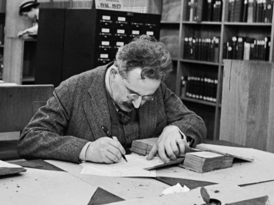 Walter Benjamin at the Bibliothèque Nationale, Paris, 1937