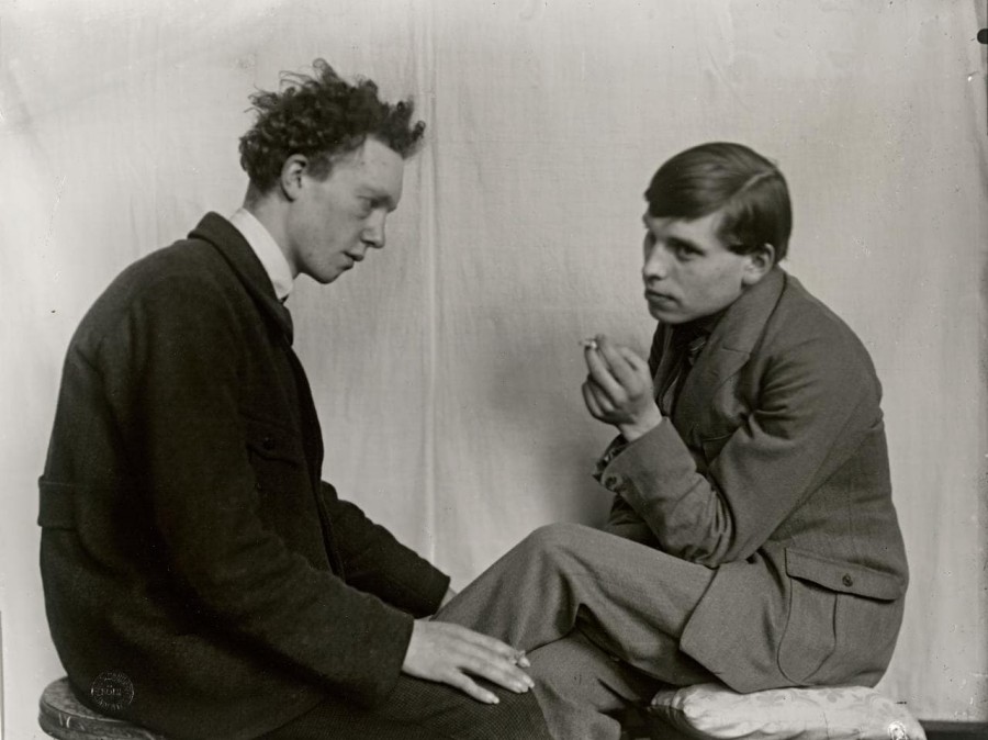 Photograph by August Sander of Willi Bongard and Gottfried Brockmann, 1922-25