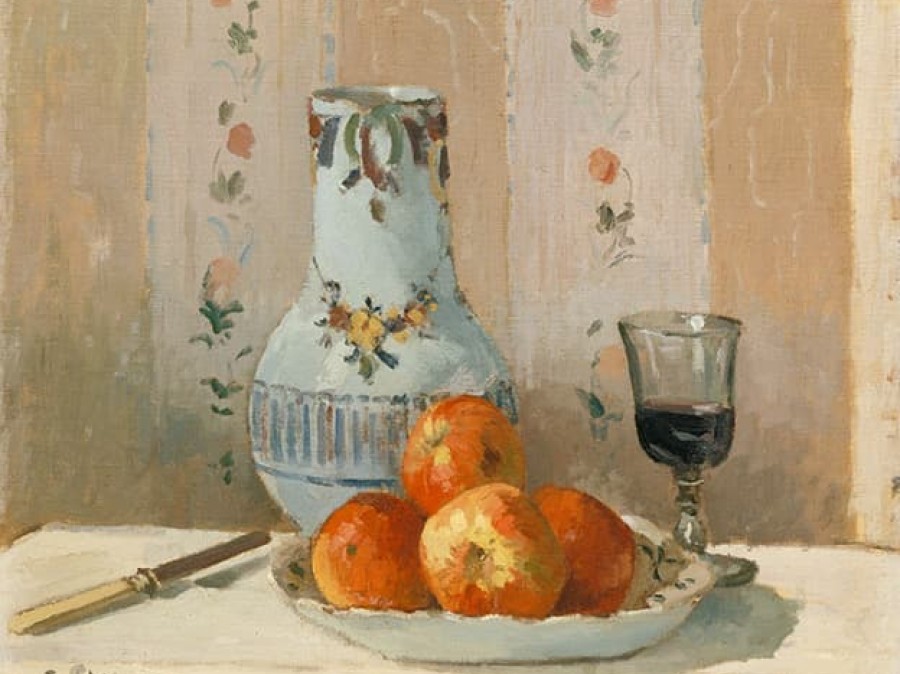 Camille Pissarro, Still Life with Apples and Pitcher, 1872