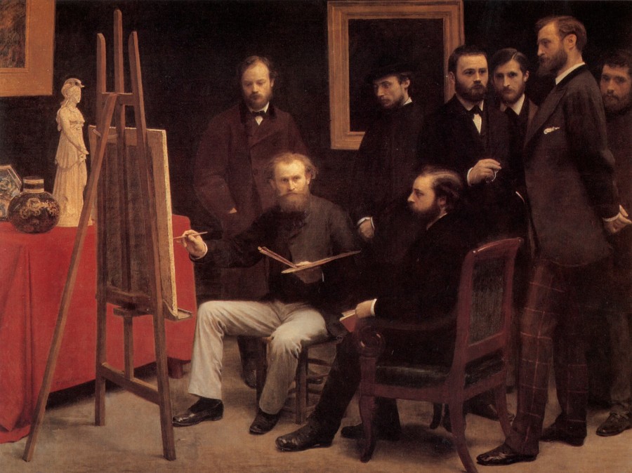 fantin-latour-a-studio-in-the-batignolles-homage-to-manet