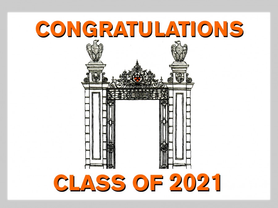 Princeton University Gates drawing with Class of 2021