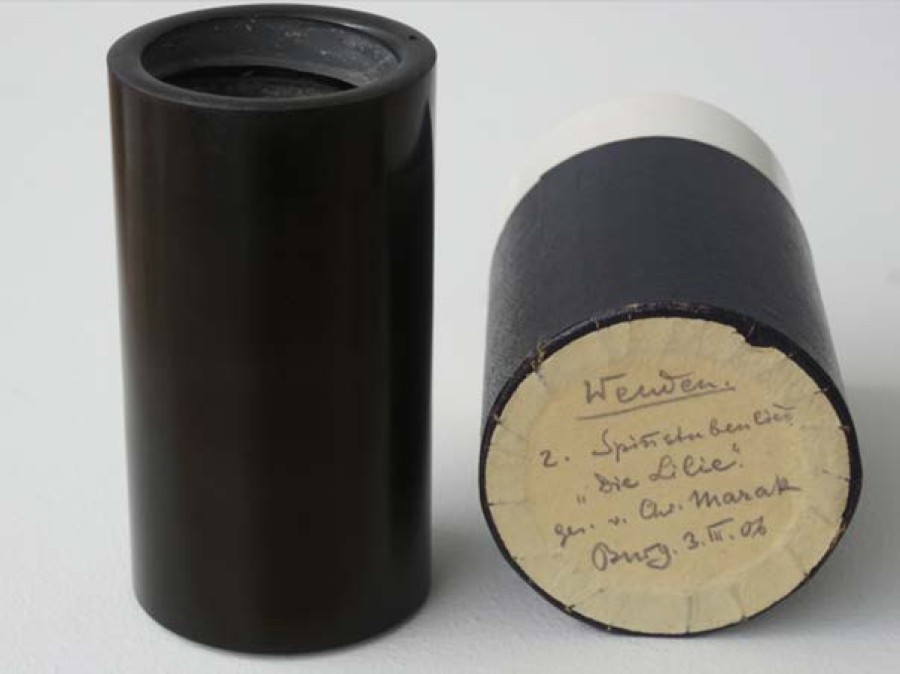 Copy of Erich von Hornbostel’s wax cylinder recording of a Wendish folk song 