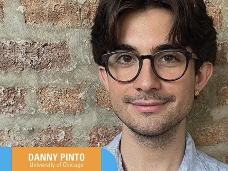 Portrait of person with brick wall background