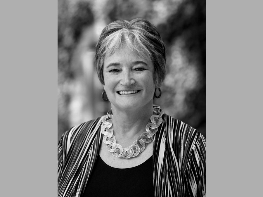 Faculty member portrait outdoors