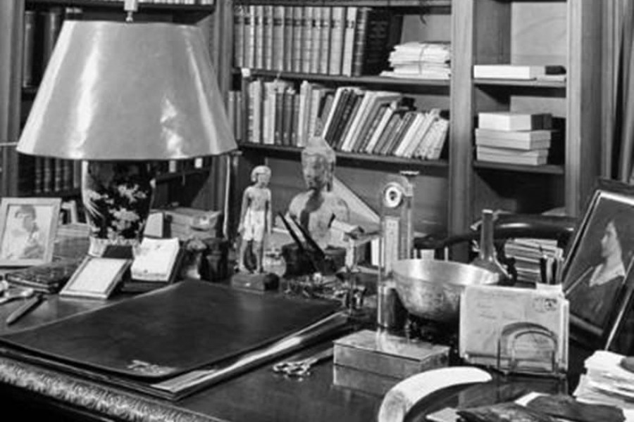 Thomas Mann's desk in Princeton