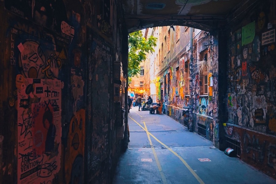 An alleyway in Berlin
