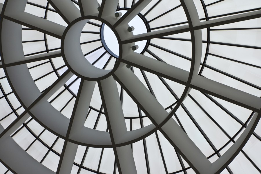 Ceiling of the Pinakothek der Moderne Museum Munich